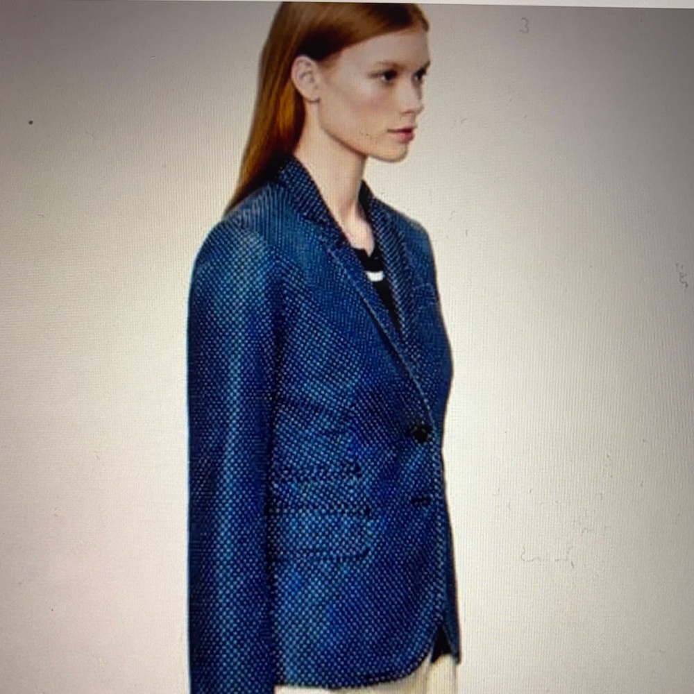 NWT J. Crew Navy Polka Dot School Boy Blazer, 0 - Picture 2 of 11
